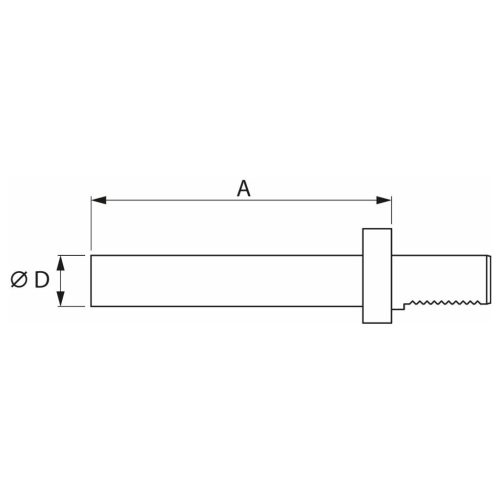 Ellenőrző tüske ISO 10889 200 mm