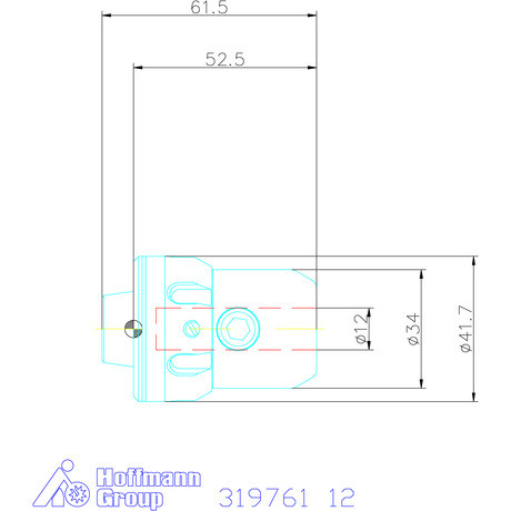 Garant Gyorscserés adapter, Weldon külső anyával ER 25 12 mm