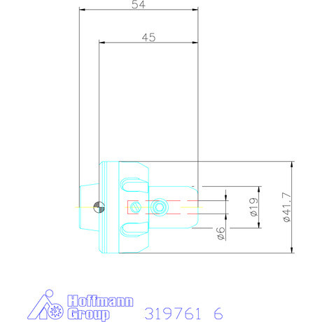 Garant Gyorscserés adapter, Weldon külső anyával ER 25 6 mm