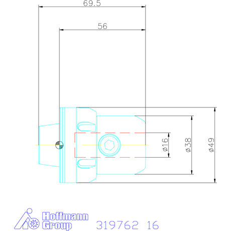 Garant Gyorscserés adapter, Weldon külső anyával ER 32 16 mm