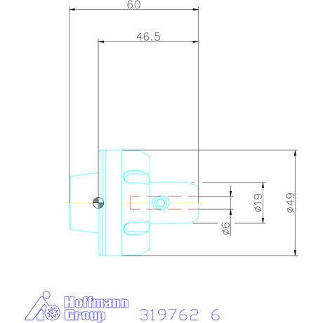 Garant Gyorscserés adapter, Weldon külső anyával ER 32 6 mm