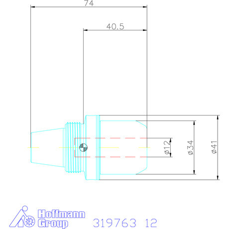 Garant Gyorscserés adapter, Weldon belső anyához ER 25 12 mm