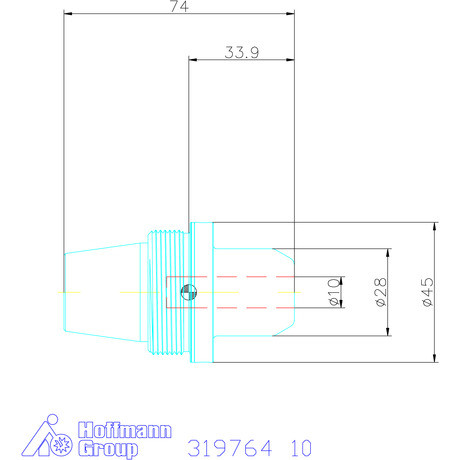 Garant Gyorscserés adapter, Weldon belső anyához ER 32 10 mm
