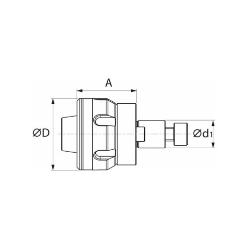 Garant Gyorscserés adapter, marófej külső anyával ER 32 16 mm