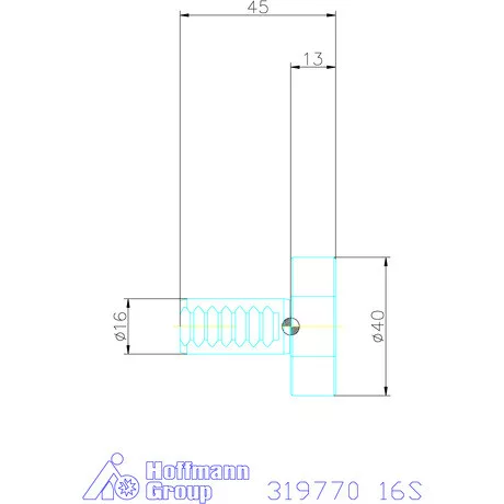 Holex VDI záródugó Form Z2 16S mm