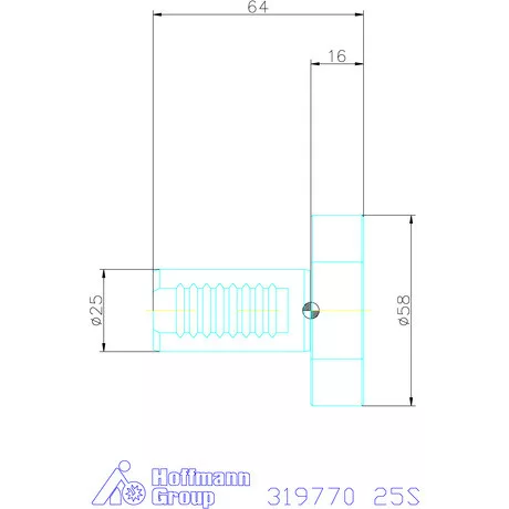 Holex VDI záródugó Form Z2 25S mm
