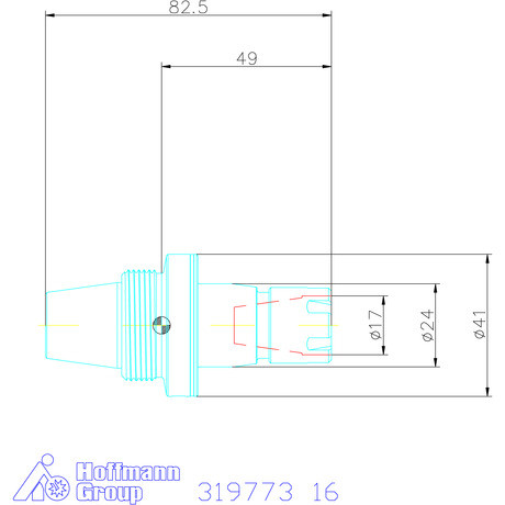 Garant Gyorscserés adapter, ER-Mini belső anyához ER 25 16