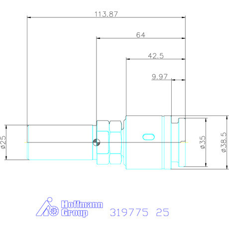 Garant Ütközéscsillapító rugóval hengeres 25 mm