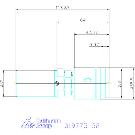 Garant Ütközéscsillapító rugóval hengeres 32 mm