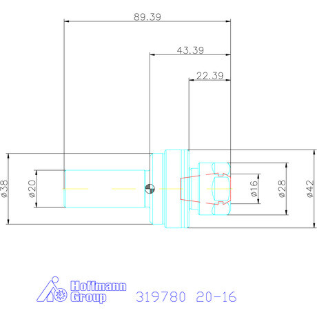 Garant ER kiegyenlítő önbeálló tartó Hengeres 20-16
