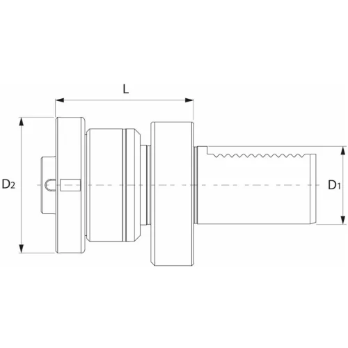 Garant Menetmetsző tartó hosszkiegyenlítéssel VDI 30 mm