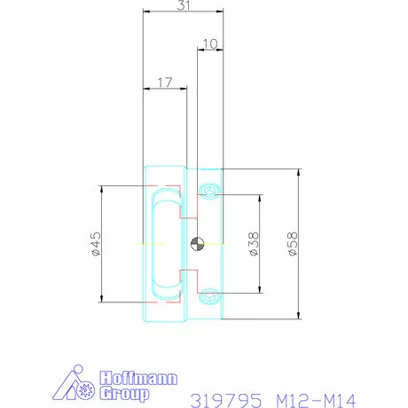 Garant Menetmetsző adapter Cserélhető betét M12-M14