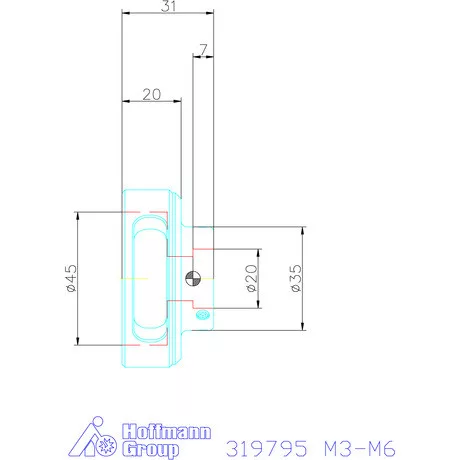 Garant Menetmetsző adapter Cserélhető betét M3-M6