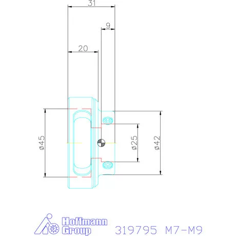Garant Menetmetsző adapter Cserélhető betét M7-M9