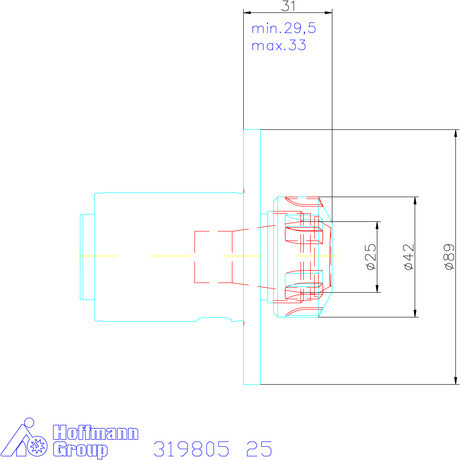 Ews ER szorítópatronos befogó VARIA 25