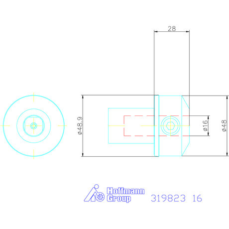 Ews Telibefúró tartó VARIA VX3 16 mm
