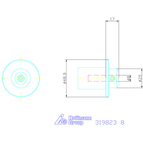 Ews Telibefúró tartó VARIA VX3 8 mm