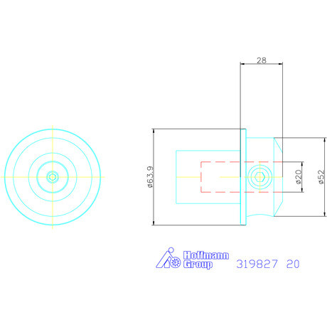 Ews Telibefúró tartó VARIA VX4 20 mm