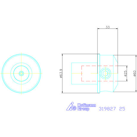 Ews Telibefúró tartó VARIA VX4 25 mm