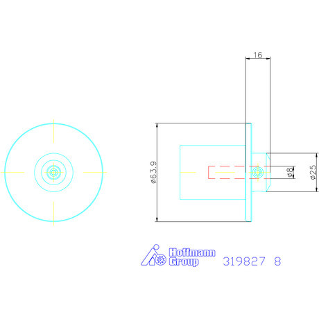 Ews Telibefúró tartó VARIA VX4 8 mm