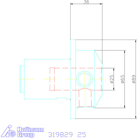 Ews Telibefúró tartó VARIA 25 mm