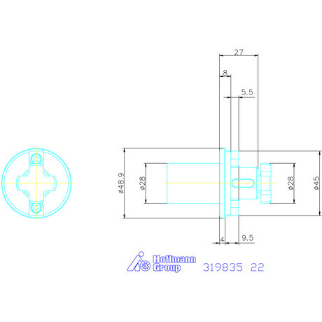 Ews Axiális marótüske tartó VARIA VX3 22 mm