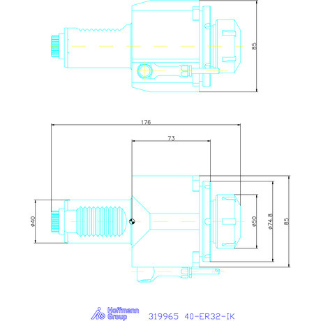 Garant Meghajtott szerszám, axiális 40-ER32-IK