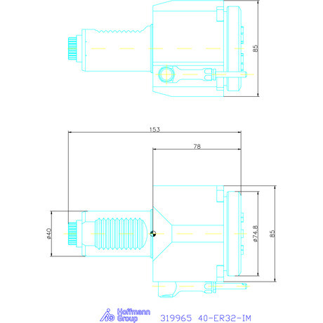 Garant Meghajtott szerszám, axiális 40-ER32-IM