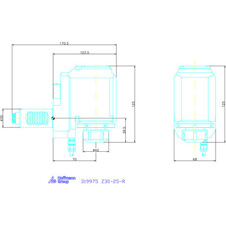 Garant Meghajtott szerszám, radiális Visszahúzott Z30-25-R