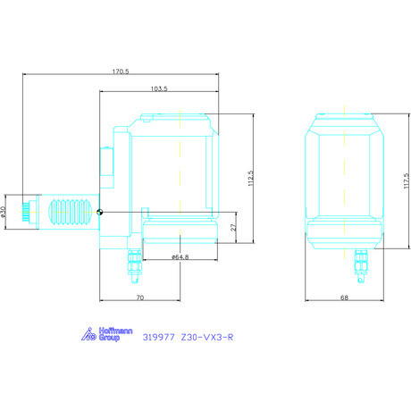 Garant Meghajtott szerszám, radiális Visszahúzott Z30-VX3-R