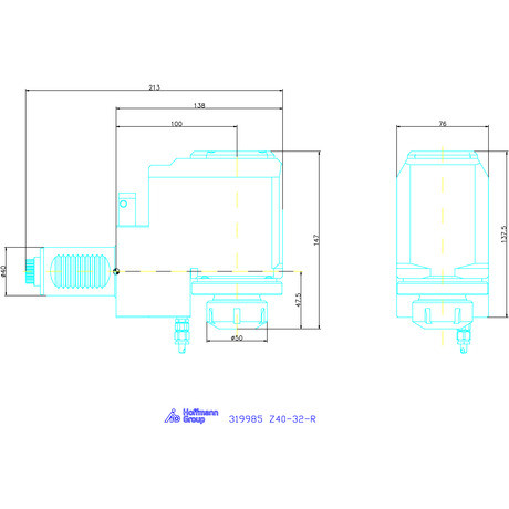 Garant Meghajtott szerszám, radiális Visszahúzott Z40-32-R