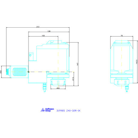 Garant Meghajtott szerszám, radiális Visszahúzott Z40-32R-IK