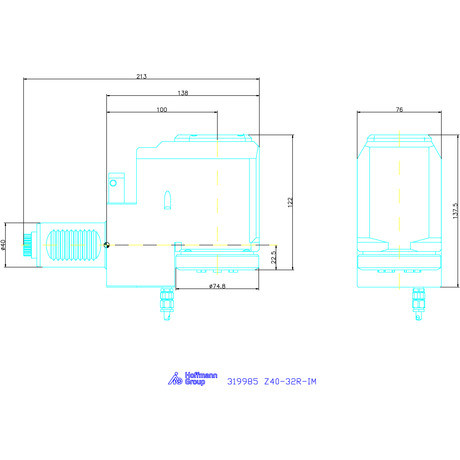 Garant Meghajtott szerszám, radiális Visszahúzott Z40-32R-IM