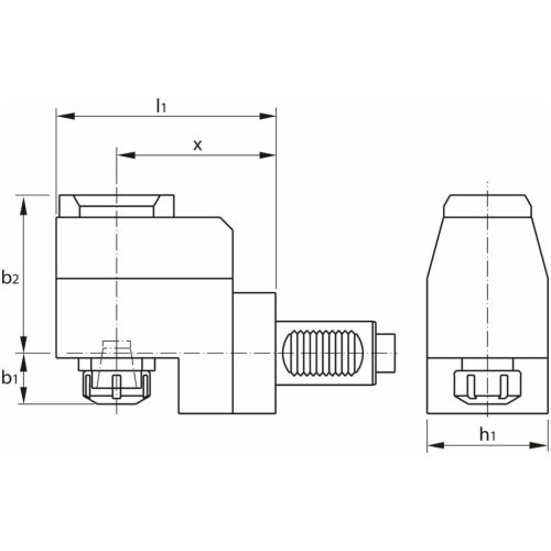 Garant Meghajtott szerszám, radiális Visszahúzott Z40-VX4-R