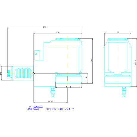 Garant Meghajtott szerszám, radiális Visszahúzott Z40-VX4-R