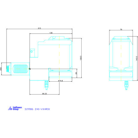 Garant Meghajtott szerszám, radiális Visszahúzott Z40-VX4RIK