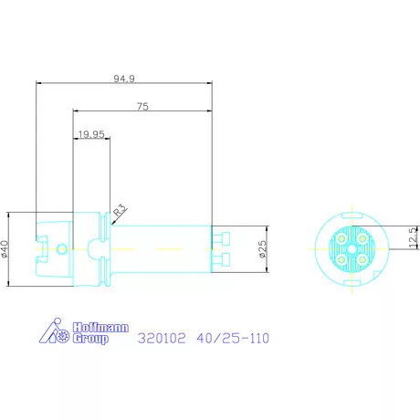 Swisstools Furatkés szár 40/25-110 mm