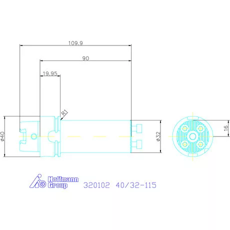 Swisstools Furatkés szár 40/32-115 mm