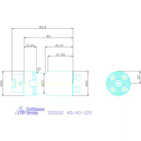 Swisstools Furatkés szár 40/40-120 mm
