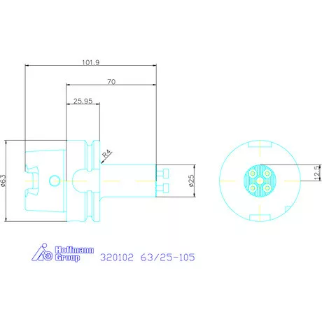 Swisstools Furatkés szár 63/25-105 mm
