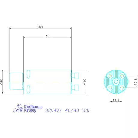 Swisstools Furatkés szár 40/40-120 mm