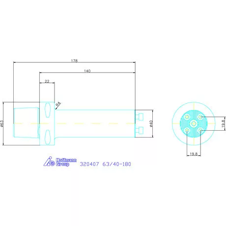 Swisstools Furatkés szár 63/40-180 mm