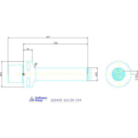 Swisstools Furatkés szár rezgéscsillapított 63/32-194 mm
