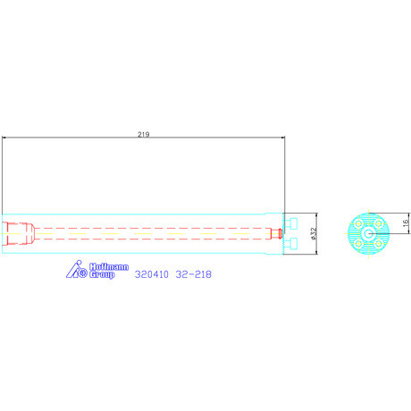 Swisstools Furatkés szár, hengeres 32-218 mm