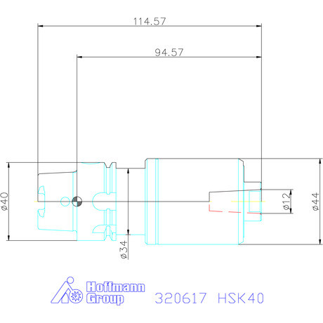 Garant Forgócsúcs cserélhető betéthez HSK40