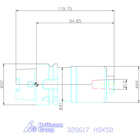 Garant Forgócsúcs cserélhető betéthez HSK50