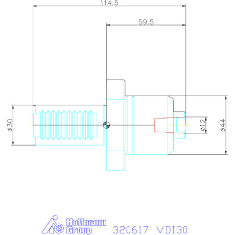 Garant Forgócsúcs cserélhető betéthez VDI30