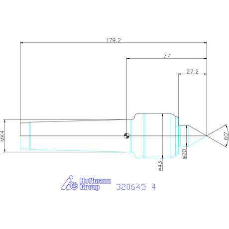 Garant Forgócsúcs 60° 4