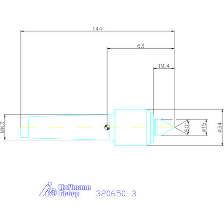 Röhm Könnyített kivitelű forgócsúcs 3