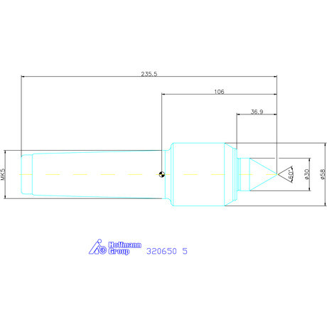 Röhm Könnyített kivitelű forgócsúcs 5